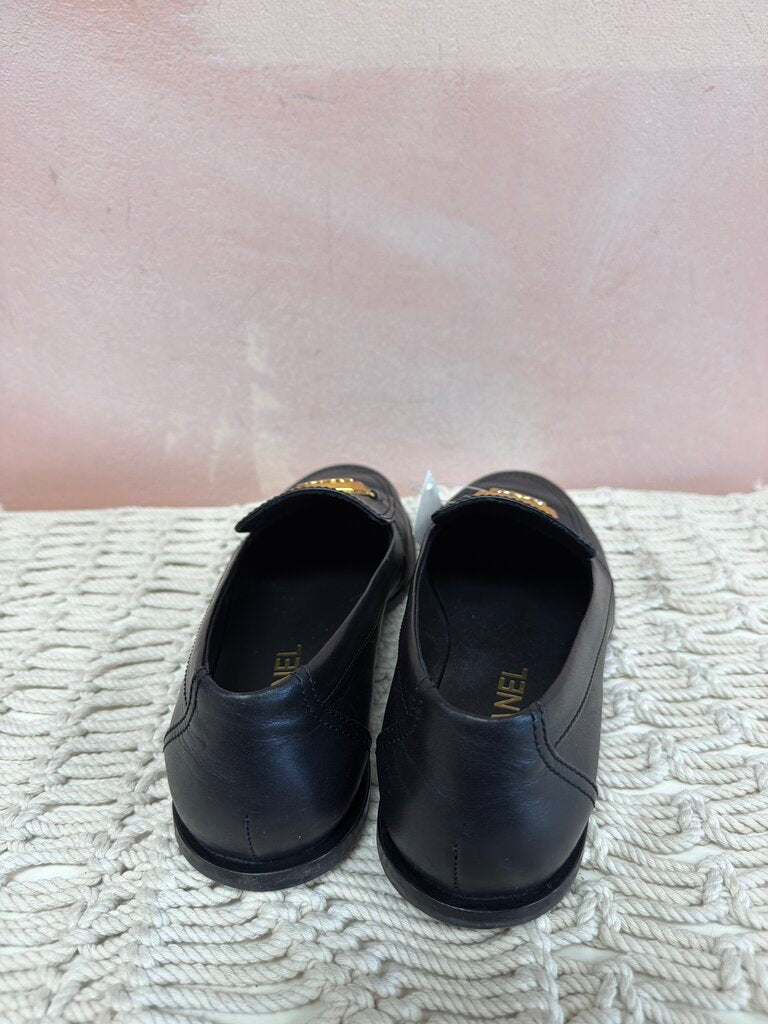 Chanel Black CC Mocassin Loafer