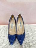 Manolo Blahnik Snakeskin Pointed Toe Pump