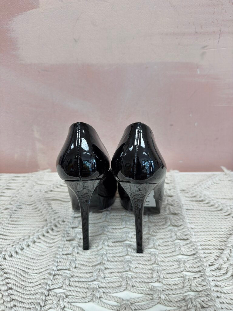 Gucci Square Toe Patent Pump