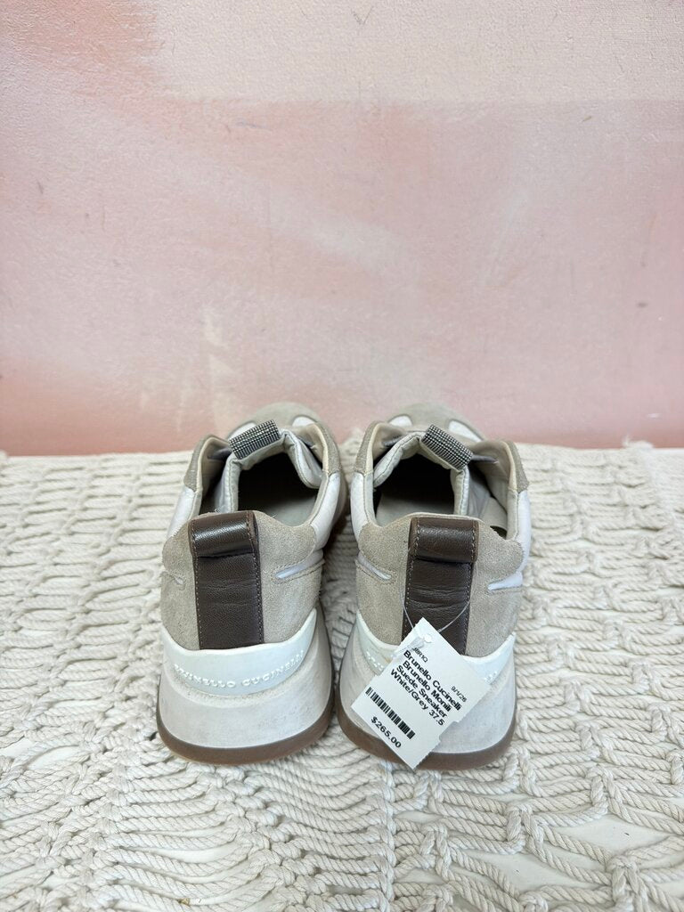 Brunello Monili Suede Sneaker
