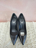 Rene Caovilla Leather Sequin Pointed Toe