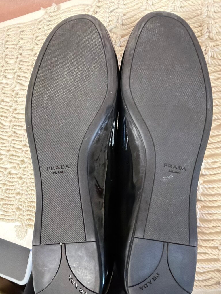 Prada Patent Bow Ballet Flat