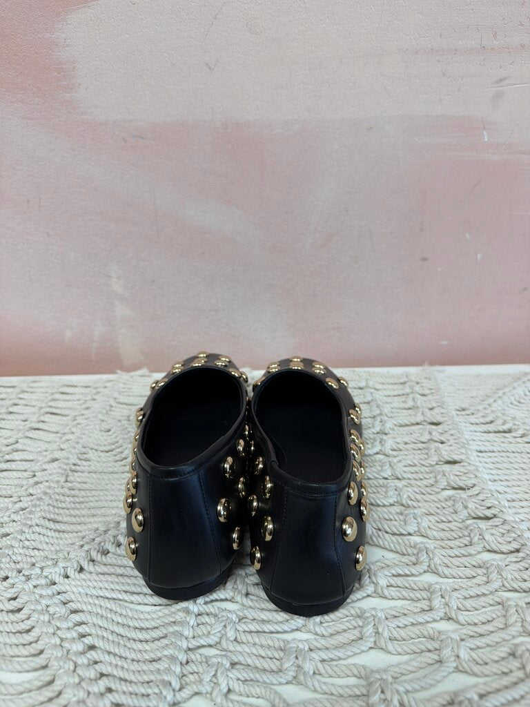 Freda Salvador Black Studded Ballet Flat