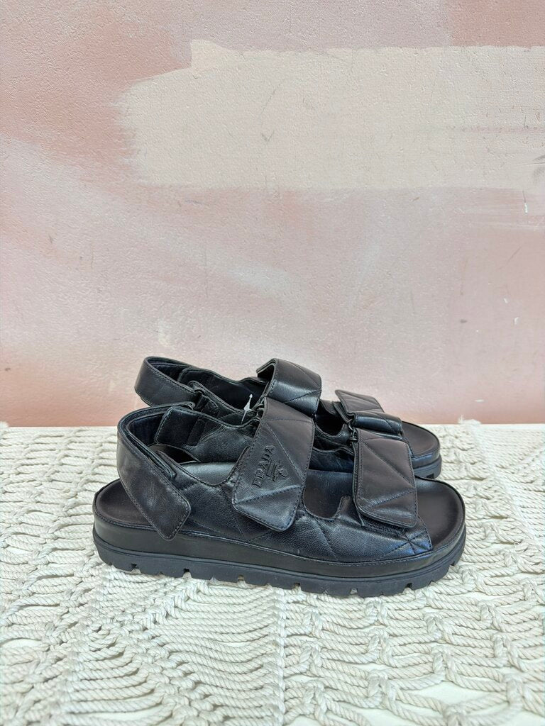 Prada Quilted Leather Slide