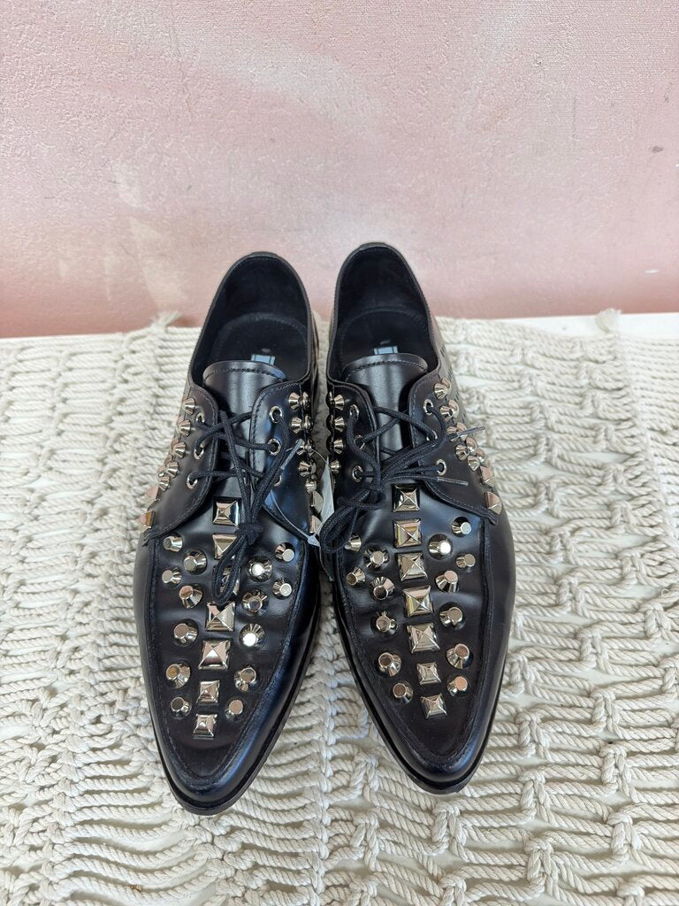Prada Studded Accent Derby Shoes w/ Box