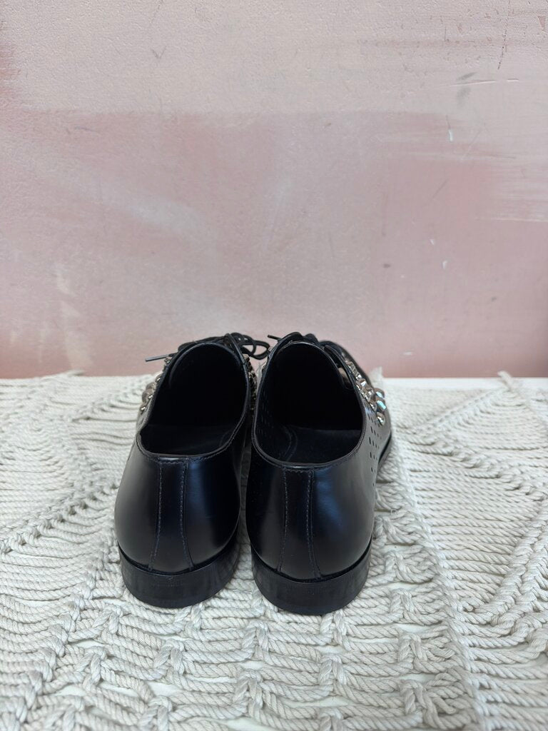 Prada Studded Accent Derby Shoes w/ Box