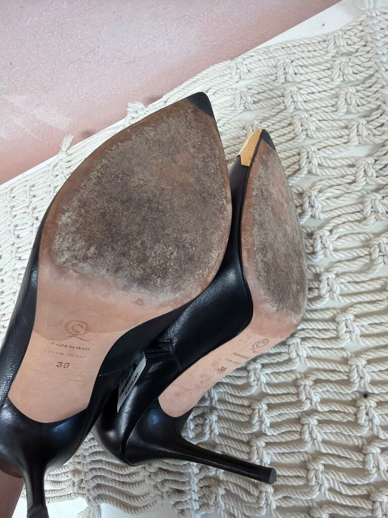 Alexander McQueen Gold Pointed Toe Bootie w/ Box