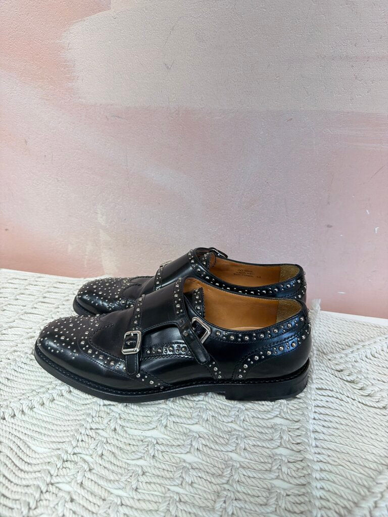 Church's Black Studded Brogue