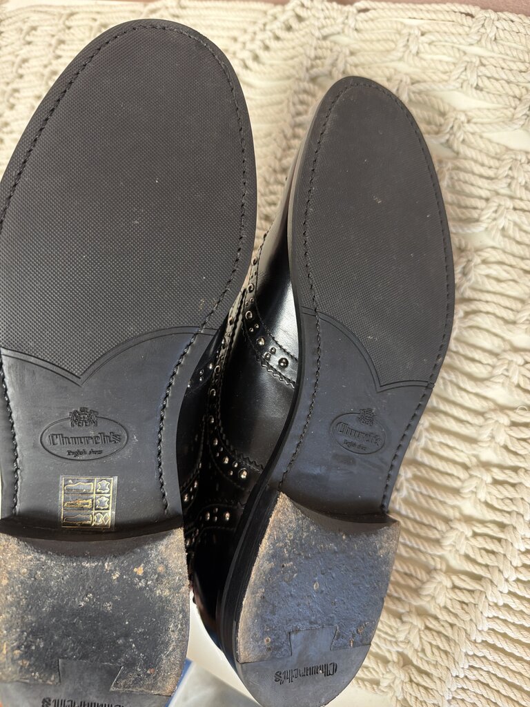 Church's Black Studded Brogue