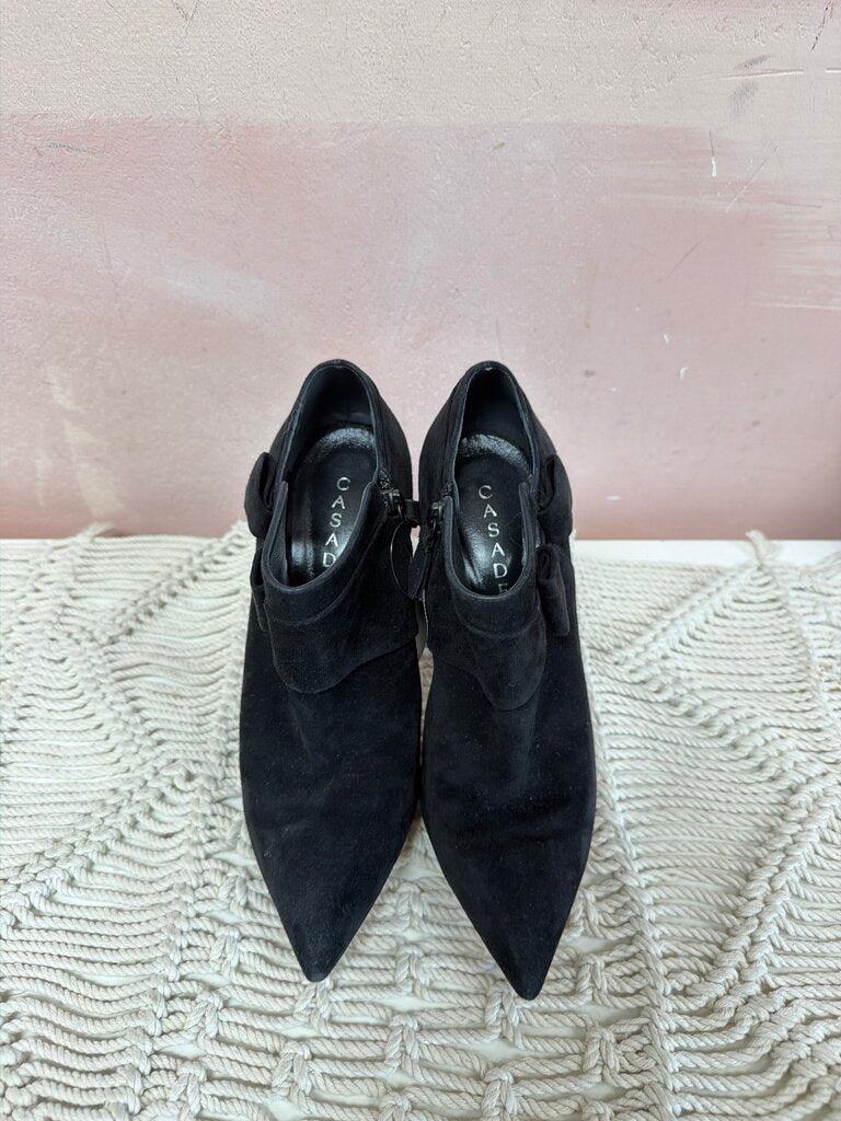 Casadei Black Suede Bootie