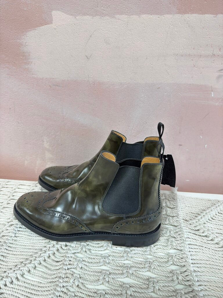 Church's Olive Wingtip Boot