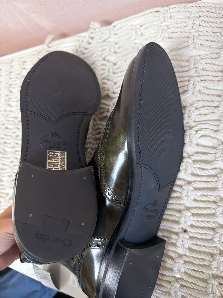 Church's Olive Wingtip Boot