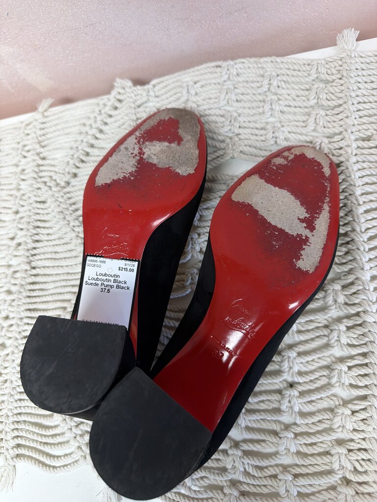 Louboutin Black Suede Pump