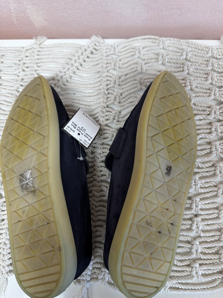 Prada Blue Suede Loafer