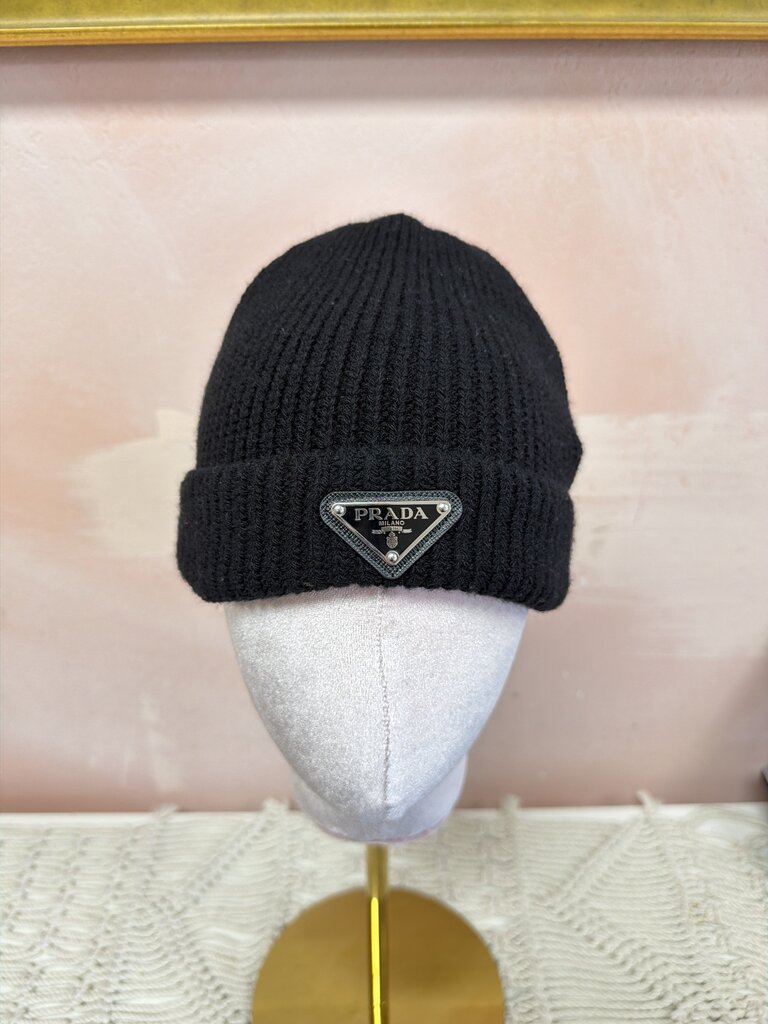 Prada Virgin Wool Blend Beanie