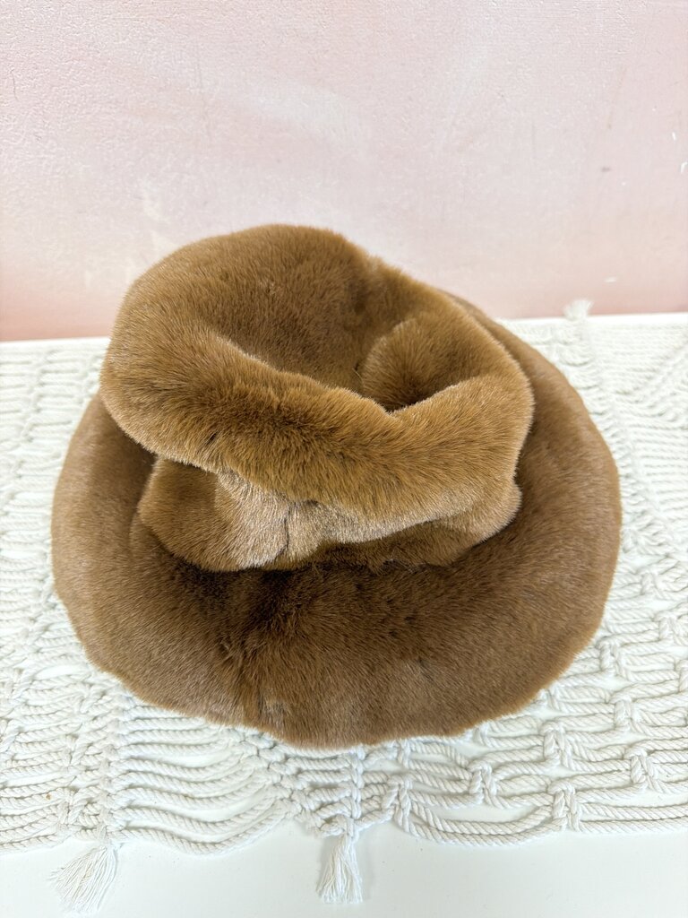 Gigi Pip Brown Faux Fur Hat