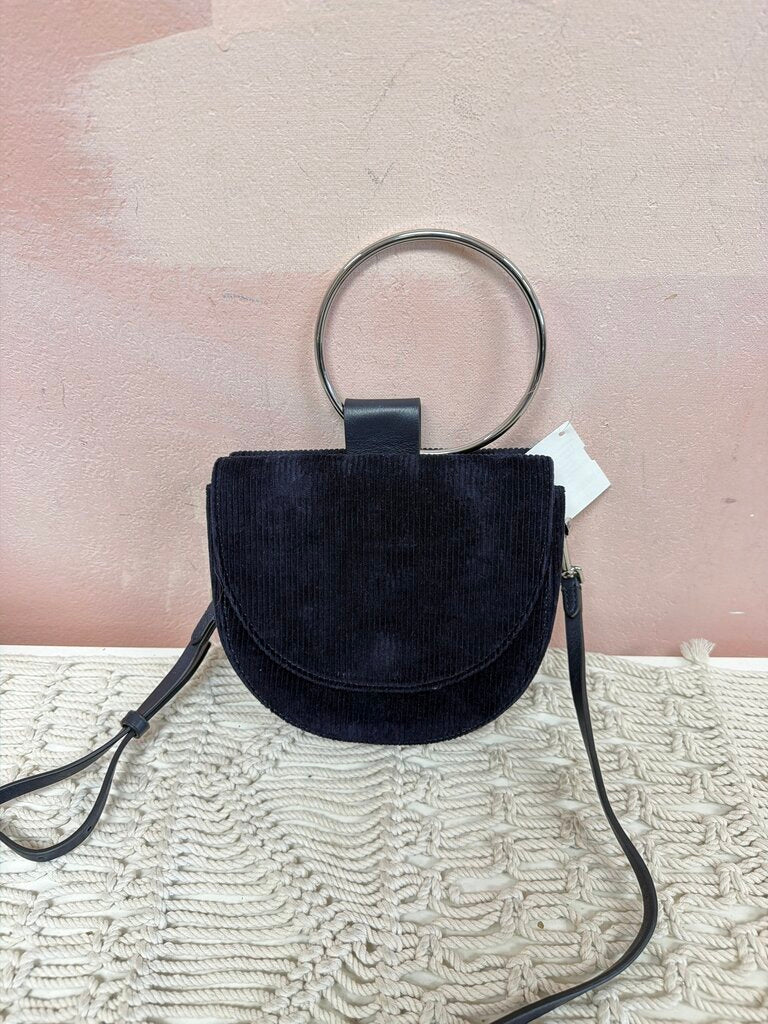 Theory Velvet Bangle Clutch w/ Detachable Crossbody Strap
