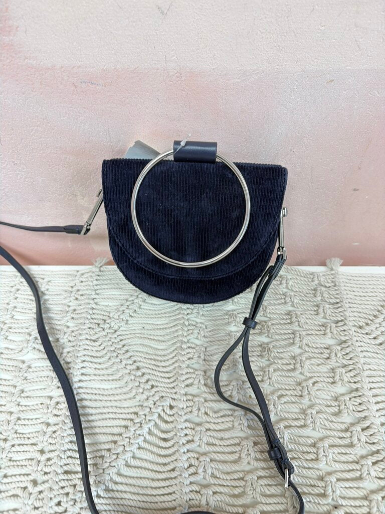 Theory Velvet Bangle Clutch w/ Detachable Crossbody Strap