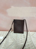 Vince Embossed Leather Crossbody