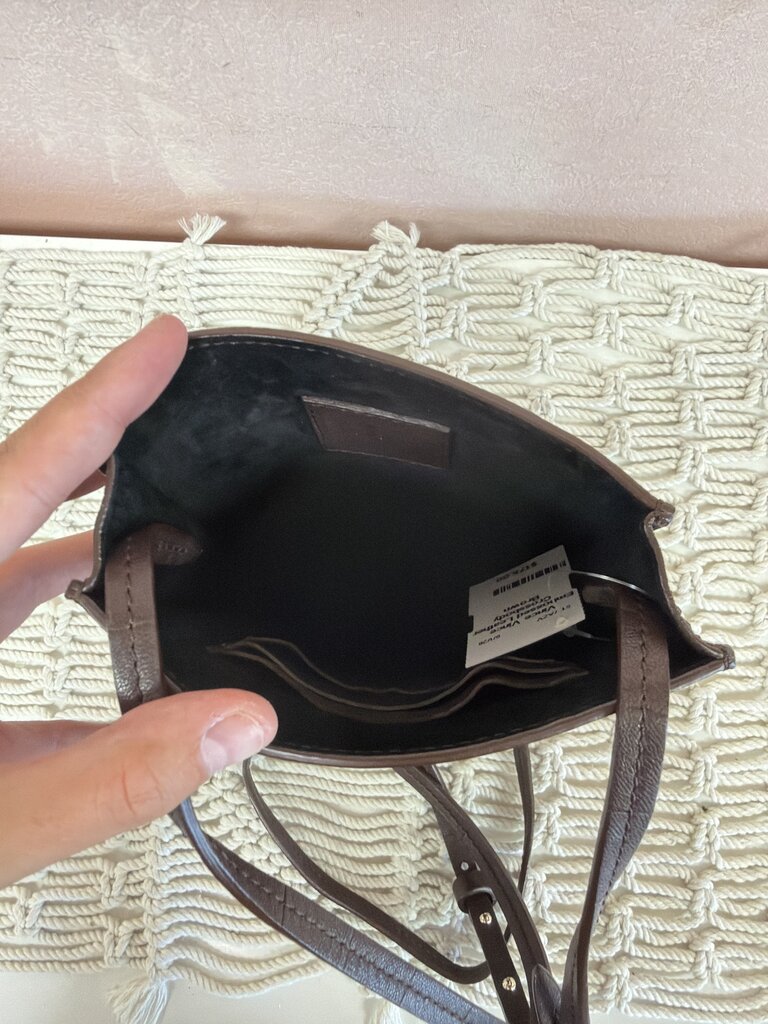 Vince Embossed Leather Crossbody
