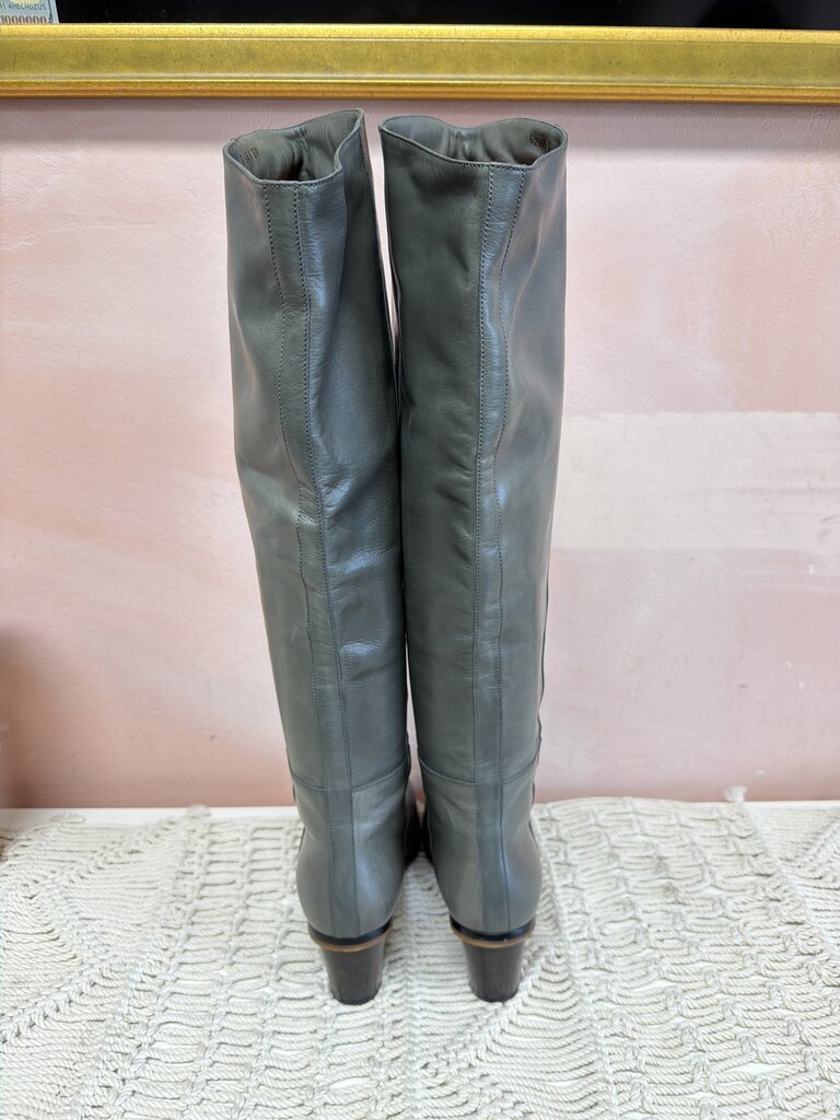 Santoni Grey Tall Boots