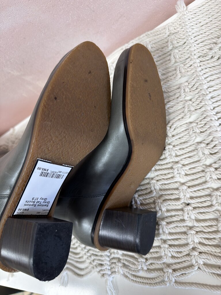 Santoni Grey Tall Boots