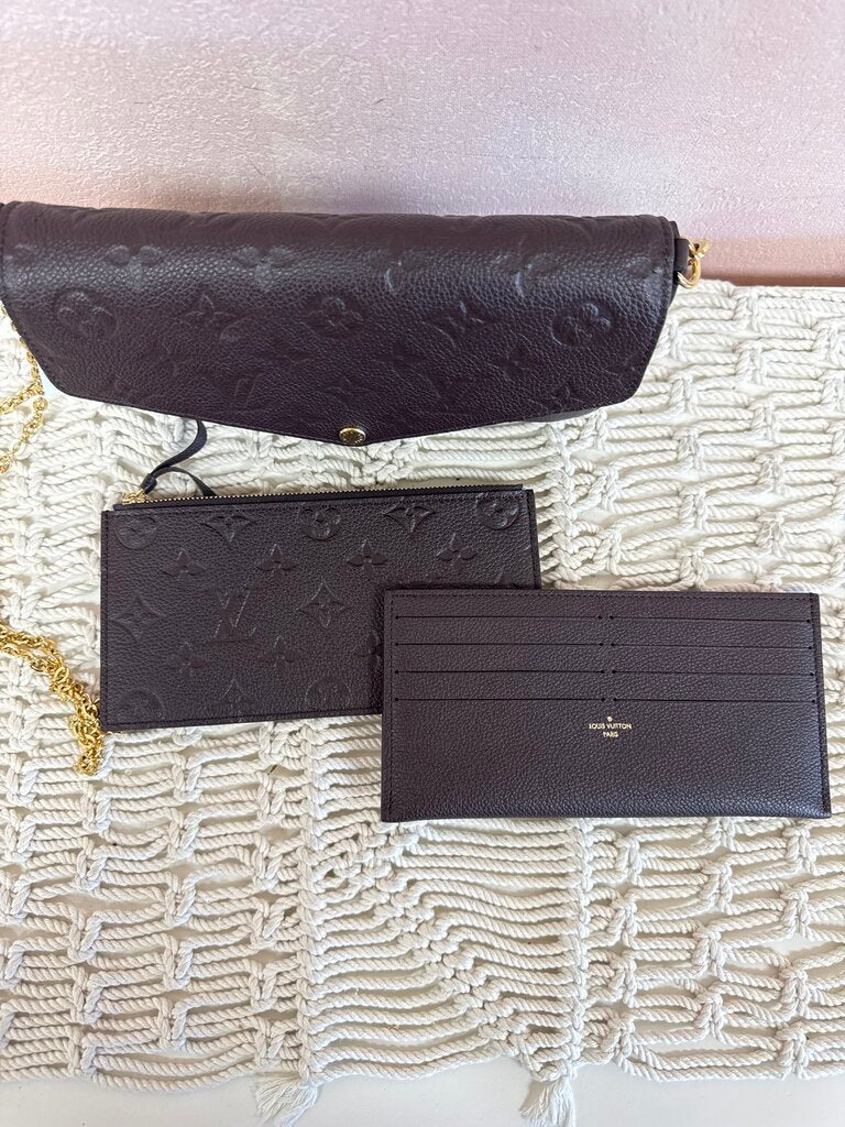 Louis Vuitton Empriente Monogram Felicie w/ Inserts, Box, and Dustbag