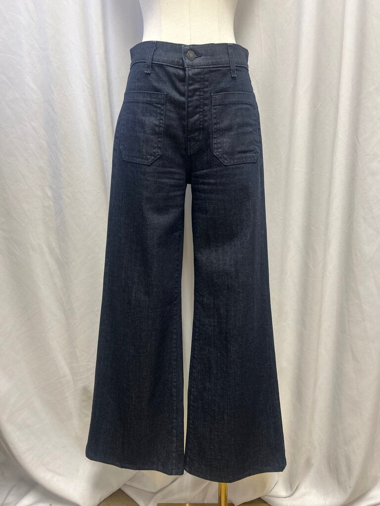 Nili Lotan Dark Wash Wide Leg Jean