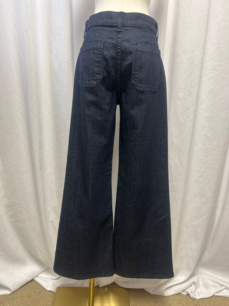 Nili Lotan Dark Wash Wide Leg Jean