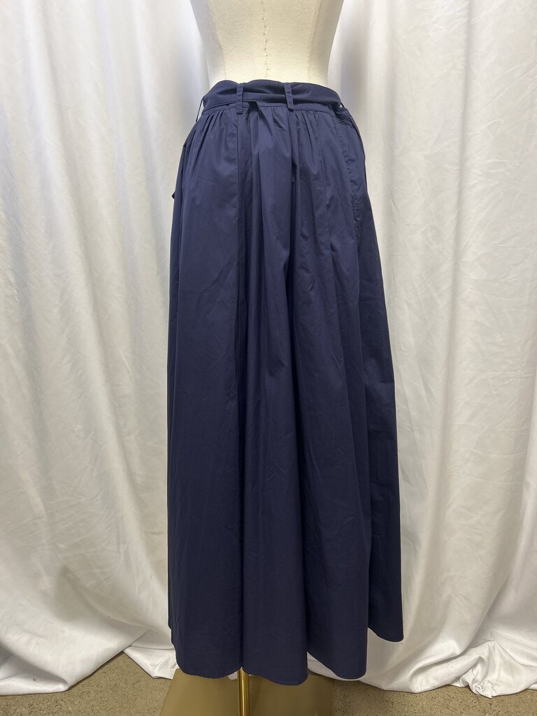 Lou & Up Navy Belted Maxi Skirt