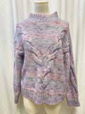 Maeve Cable Knit High Neck Sweater