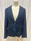 Veronica Beard Blue Tweed Blazer