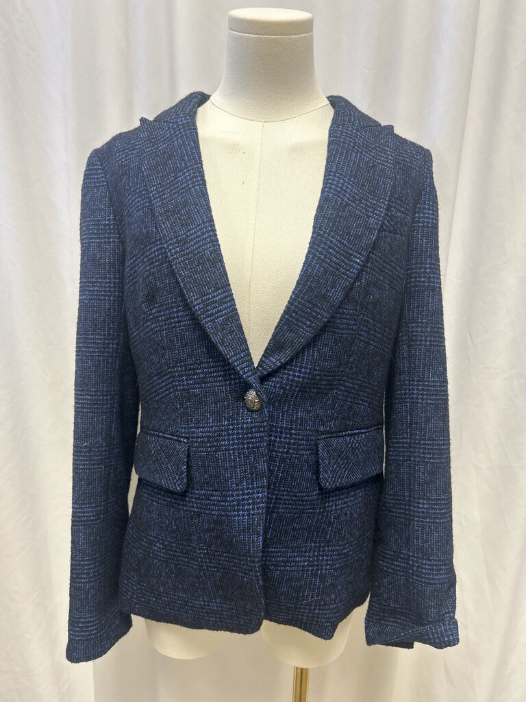 Veronica Beard Blue Tweed Blazer
