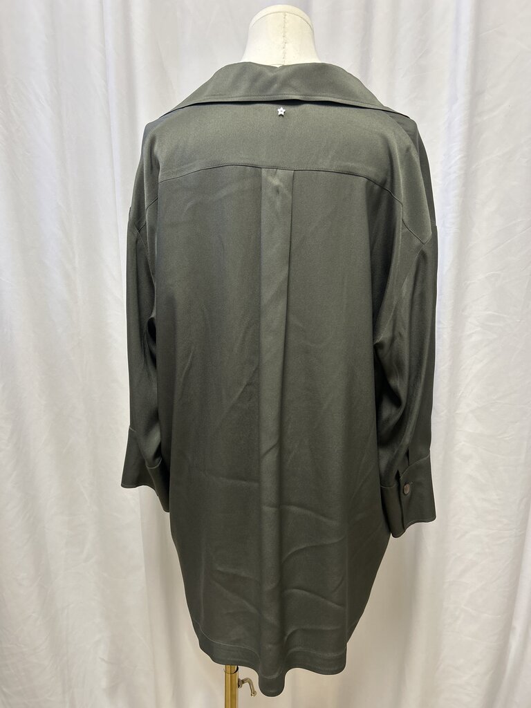 Lorena Antoniazzi Olive Zip Front Blouse