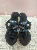 Burberry Nova Check Leather Wedge