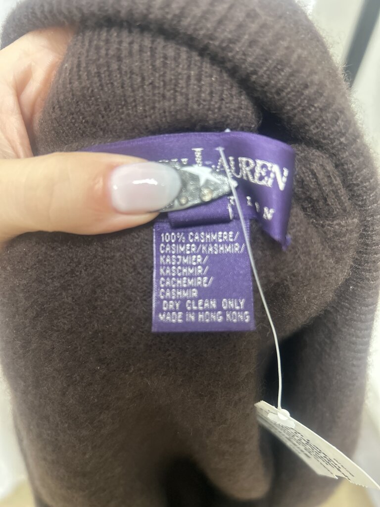 Ralph Lauren Purple Label Brown Cashmere Turtleneck