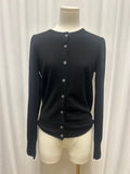 Equipment Black Cardigan w/Sheer Lace Back