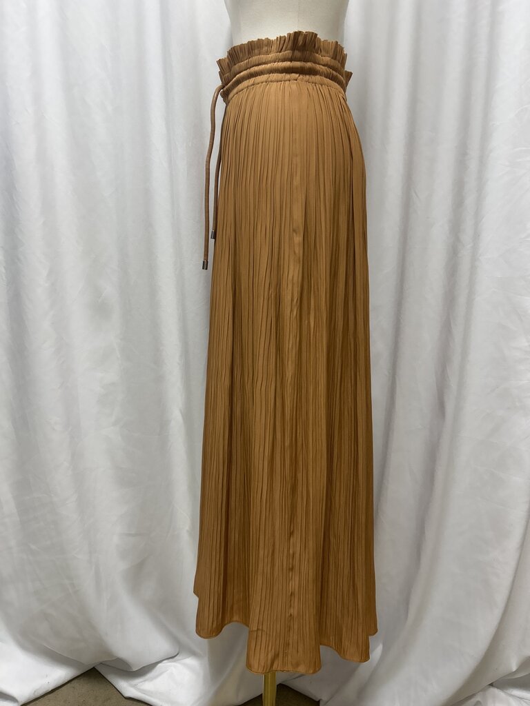 ALC Brown Pleated Maxi Skirt