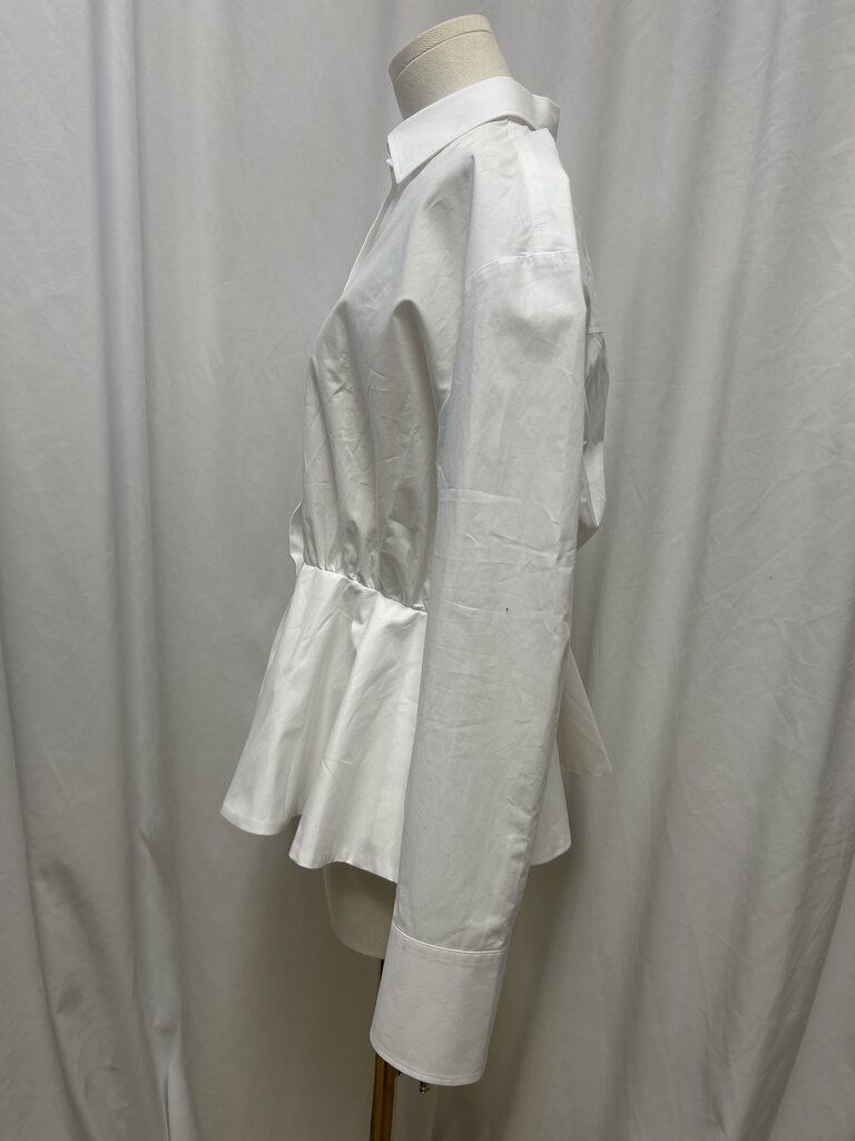 MSGM Peplum Waist Button Up Shirt NWT