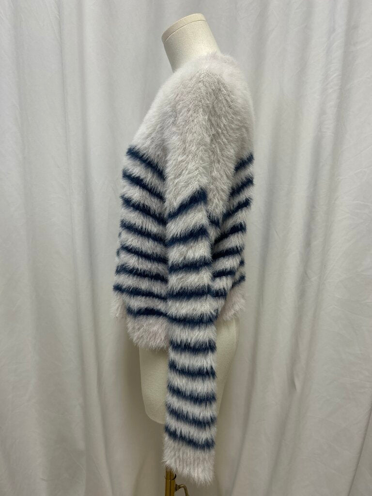 La Ligne Striped Fuzzy Sweater