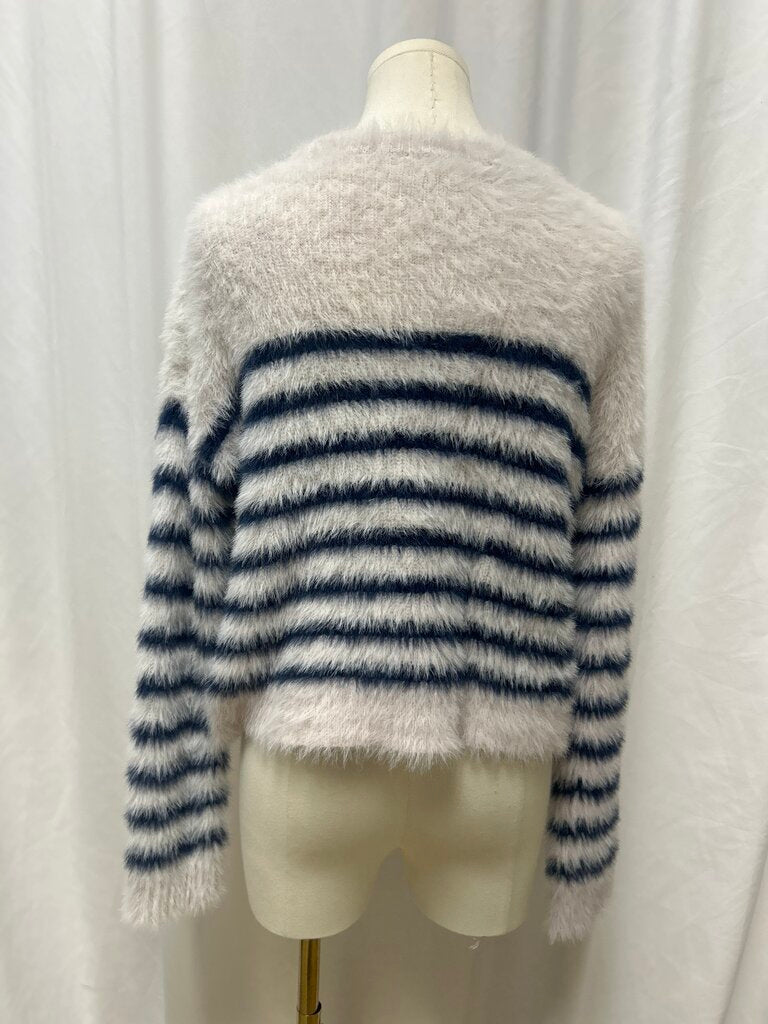 La Ligne Striped Fuzzy Sweater
