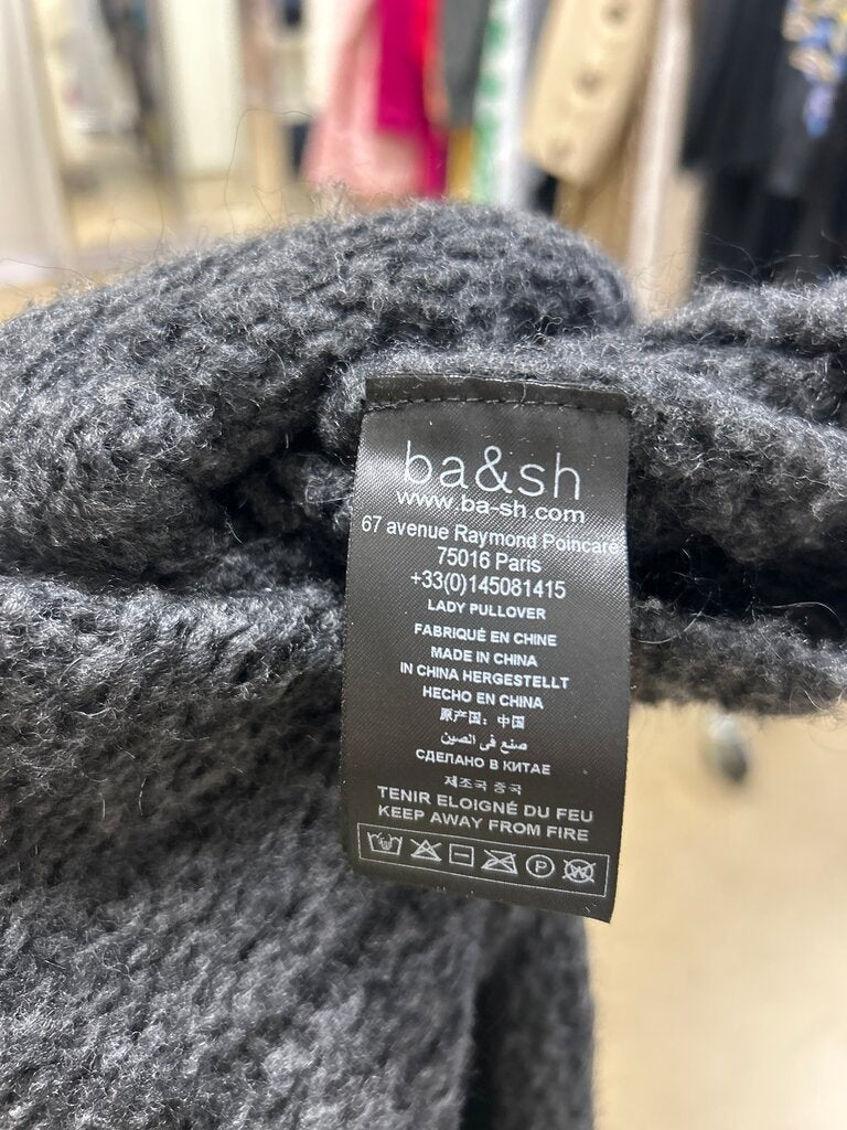 ba&sh Grey Wool Neck Sweater