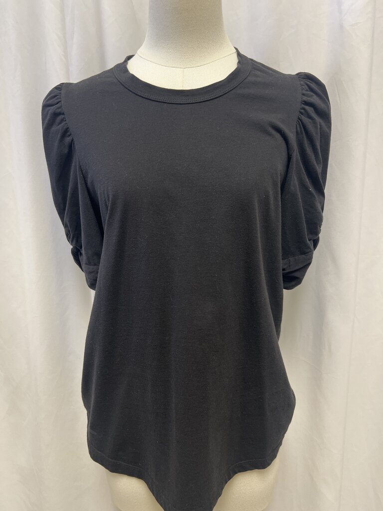 A.L.C. Black Puff Sleeve Tee