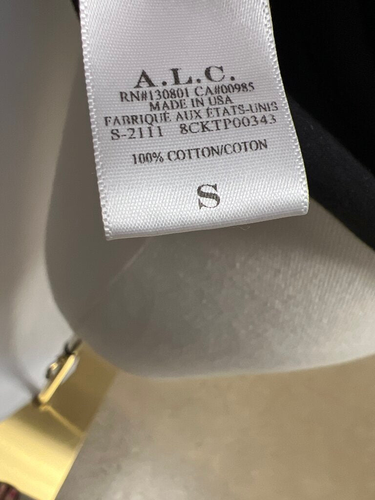 A.L.C. Black Puff Sleeve Tee