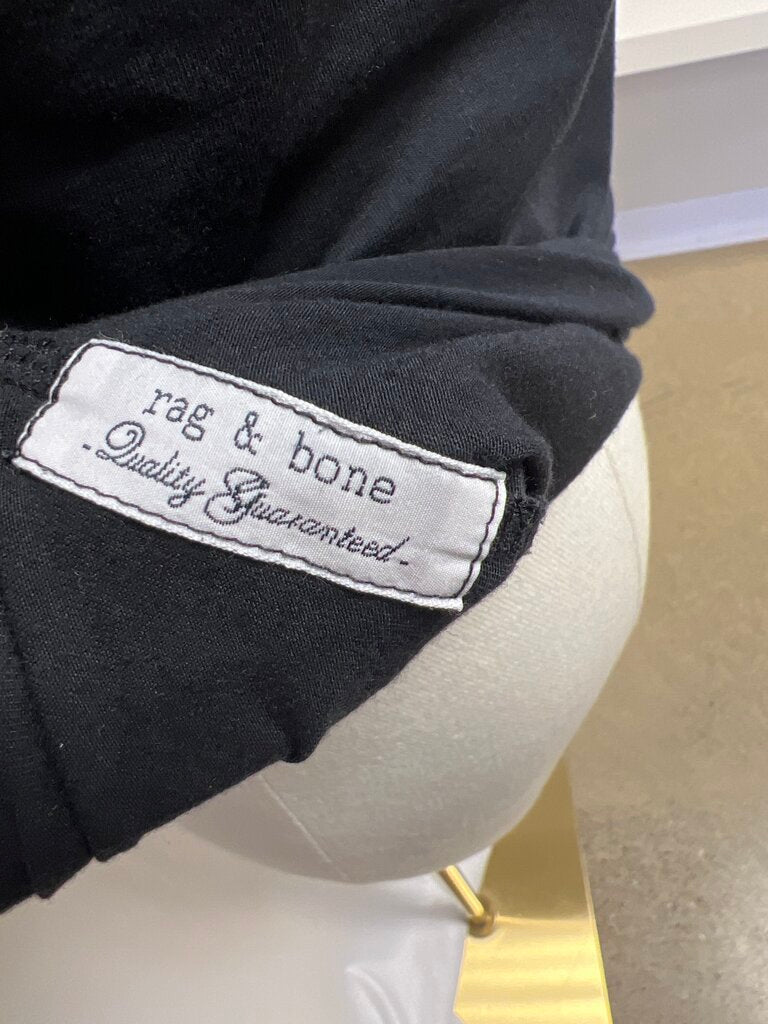 rag & bone Black Crew Neck Tee