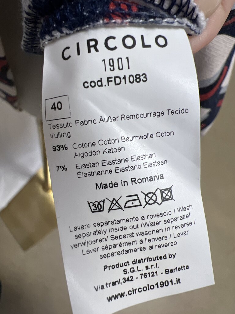 Circolo Geometric Print Tank Dress NWT