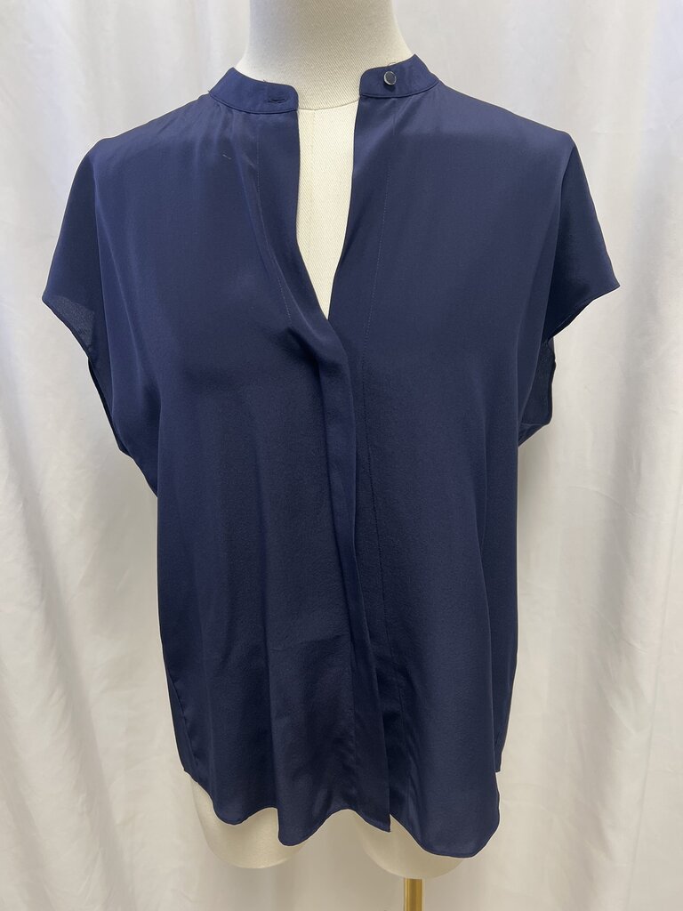 Vince Navy Short Sleeve Top