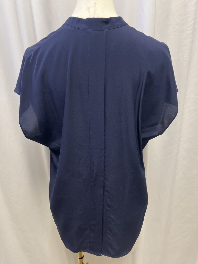 Vince Navy Short Sleeve Top