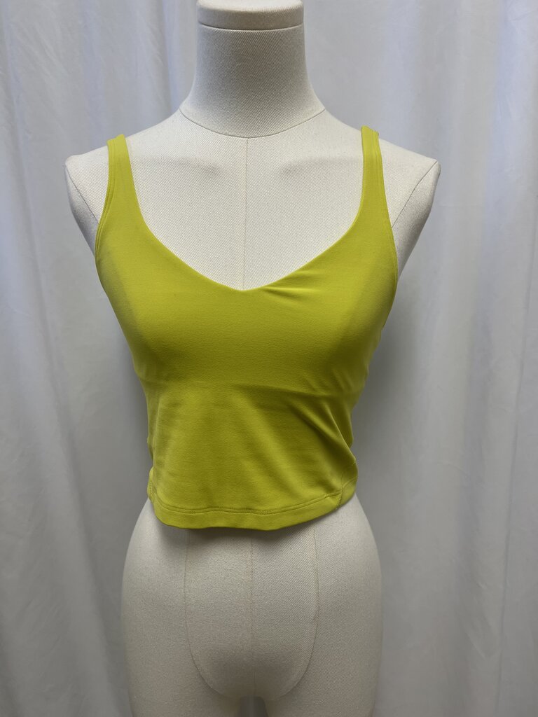 Lululemon Yellow Cropped Tank