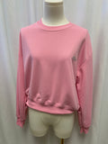 Alo Pink Cropped Sweatshirt